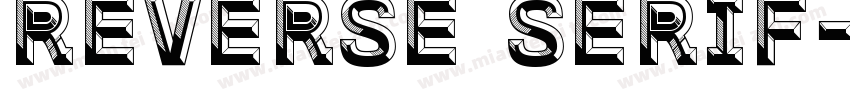 reverse serif字体转换